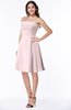Glamorous A-line Strapless Sleeveless Half Backless Plus Size Bridesmaid Dresses