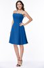 Glamorous A-line Strapless Sleeveless Half Backless Plus Size Bridesmaid Dresses