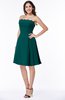 Glamorous A-line Strapless Sleeveless Half Backless Plus Size Bridesmaid Dresses