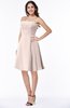 Glamorous A-line Strapless Sleeveless Half Backless Plus Size Bridesmaid Dresses