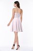 Elegant A-line Strapless Zip up Chiffon Rhinestone Plus Size Bridesmaid Dresses