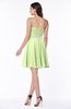 Elegant A-line Strapless Zip up Chiffon Rhinestone Plus Size Bridesmaid Dresses