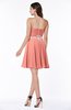 Elegant A-line Strapless Zip up Chiffon Rhinestone Plus Size Bridesmaid Dresses
