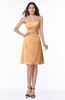 Gorgeous A-line Strapless Zipper Knee Length Plus Size Bridesmaid Dresses