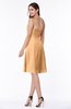 Gorgeous A-line Strapless Zipper Knee Length Plus Size Bridesmaid Dresses