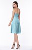 Gorgeous A-line Strapless Zipper Knee Length Plus Size Bridesmaid Dresses