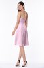 Gorgeous A-line Strapless Zipper Knee Length Plus Size Bridesmaid Dresses