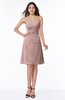 Gorgeous A-line Strapless Zipper Knee Length Plus Size Bridesmaid Dresses