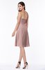 Gorgeous A-line Strapless Zipper Knee Length Plus Size Bridesmaid Dresses