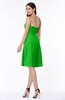 Gorgeous A-line Strapless Zipper Knee Length Plus Size Bridesmaid Dresses
