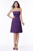 Gorgeous A-line Strapless Zipper Knee Length Plus Size Bridesmaid Dresses