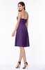 Gorgeous A-line Strapless Zipper Knee Length Plus Size Bridesmaid Dresses