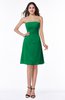 Gorgeous A-line Strapless Zipper Knee Length Plus Size Bridesmaid Dresses
