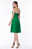 Gorgeous A-line Strapless Zipper Knee Length Plus Size Bridesmaid Dresses