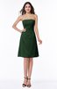 Gorgeous A-line Strapless Zipper Knee Length Plus Size Bridesmaid Dresses