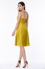 Gorgeous A-line Strapless Zipper Knee Length Plus Size Bridesmaid Dresses