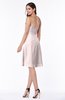 Gorgeous A-line Strapless Zipper Knee Length Plus Size Bridesmaid Dresses