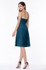 Gorgeous A-line Strapless Zipper Knee Length Plus Size Bridesmaid Dresses
