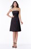 Gorgeous A-line Strapless Zipper Knee Length Plus Size Bridesmaid Dresses