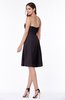 Gorgeous A-line Strapless Zipper Knee Length Plus Size Bridesmaid Dresses