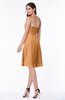 Gorgeous A-line Strapless Zipper Knee Length Plus Size Bridesmaid Dresses