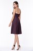 Gorgeous A-line Strapless Zipper Knee Length Plus Size Bridesmaid Dresses