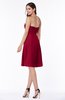 Gorgeous A-line Strapless Zipper Knee Length Plus Size Bridesmaid Dresses