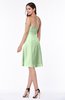 Gorgeous A-line Strapless Zipper Knee Length Plus Size Bridesmaid Dresses