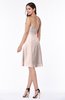Gorgeous A-line Strapless Zipper Knee Length Plus Size Bridesmaid Dresses