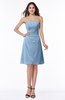 Gorgeous A-line Strapless Zipper Knee Length Plus Size Bridesmaid Dresses