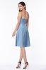 Gorgeous A-line Strapless Zipper Knee Length Plus Size Bridesmaid Dresses