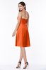 Gorgeous A-line Strapless Zipper Knee Length Plus Size Bridesmaid Dresses