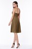 Gorgeous A-line Strapless Zipper Knee Length Plus Size Bridesmaid Dresses