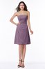 Gorgeous A-line Strapless Zipper Knee Length Plus Size Bridesmaid Dresses