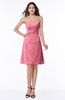 Gorgeous A-line Strapless Zipper Knee Length Plus Size Bridesmaid Dresses