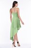 Glamorous Zip up Chiffon Asymmetric Ruching Plus Size Bridesmaid Dresses