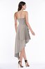 Glamorous Zip up Chiffon Asymmetric Ruching Plus Size Bridesmaid Dresses