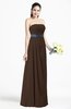 Modern Empire Strapless Sleeveless Backless Floor Length Plus Size Bridesmaid Dresses