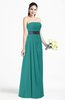 Modern Empire Strapless Sleeveless Backless Floor Length Plus Size Bridesmaid Dresses