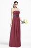 Modern Empire Strapless Sleeveless Backless Floor Length Plus Size Bridesmaid Dresses