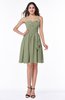 Sexy A-line Sleeveless Knee Length Flower Plus Size Bridesmaid Dresses