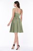 Sexy A-line Sleeveless Knee Length Flower Plus Size Bridesmaid Dresses