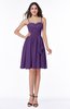 Sexy A-line Sleeveless Knee Length Flower Plus Size Bridesmaid Dresses