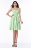 Sexy A-line Sleeveless Knee Length Flower Plus Size Bridesmaid Dresses