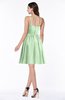 Sexy A-line Sleeveless Knee Length Flower Plus Size Bridesmaid Dresses