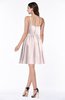 Sexy A-line Sleeveless Knee Length Flower Plus Size Bridesmaid Dresses