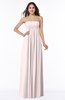 Modern Empire Strapless Zip up Chiffon Floor Length Plus Size Bridesmaid Dresses
