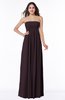 Modern Empire Strapless Zip up Chiffon Floor Length Plus Size Bridesmaid Dresses
