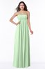 Modern Empire Strapless Zip up Chiffon Floor Length Plus Size Bridesmaid Dresses