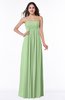 Modern Empire Strapless Zip up Chiffon Floor Length Plus Size Bridesmaid Dresses
